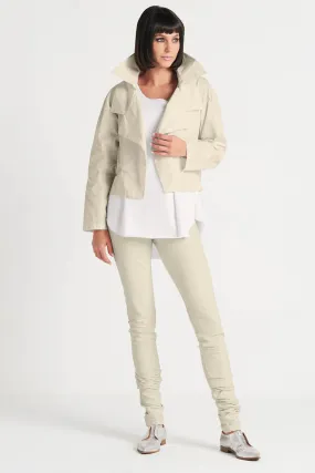 Triple Collar Jacket in Sand