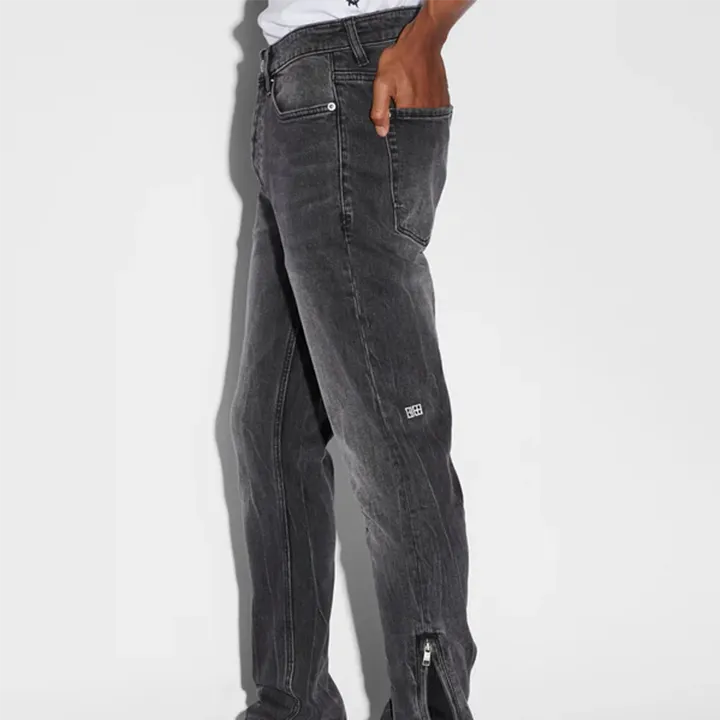 Van Winkle Zipped Jeans (Black) - KMSP24DJ014001