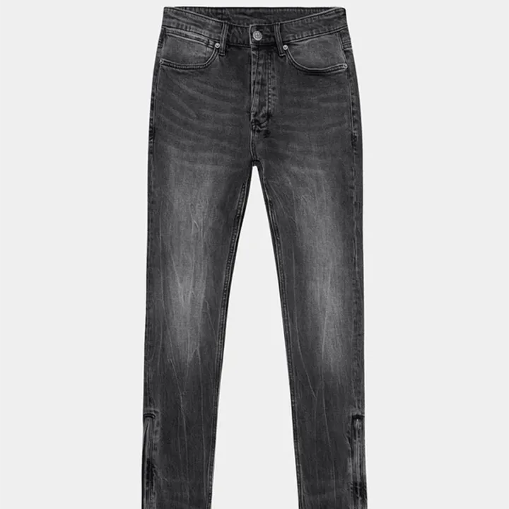 Van Winkle Zipped Jeans (Black) - KMSP24DJ014001