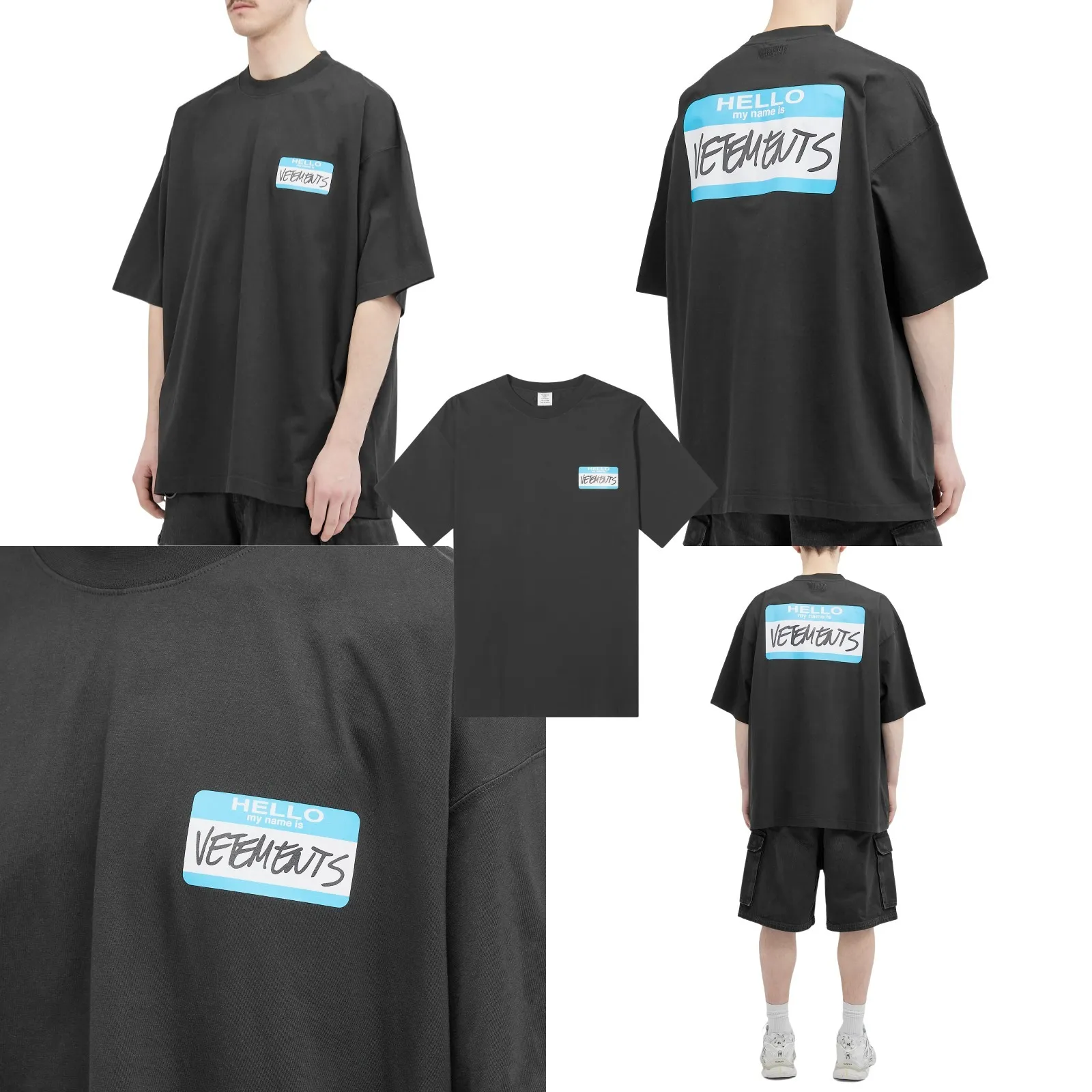 VETEMENTS  |Unisex Street Style Cotton Short Sleeves Logo T-Shirts