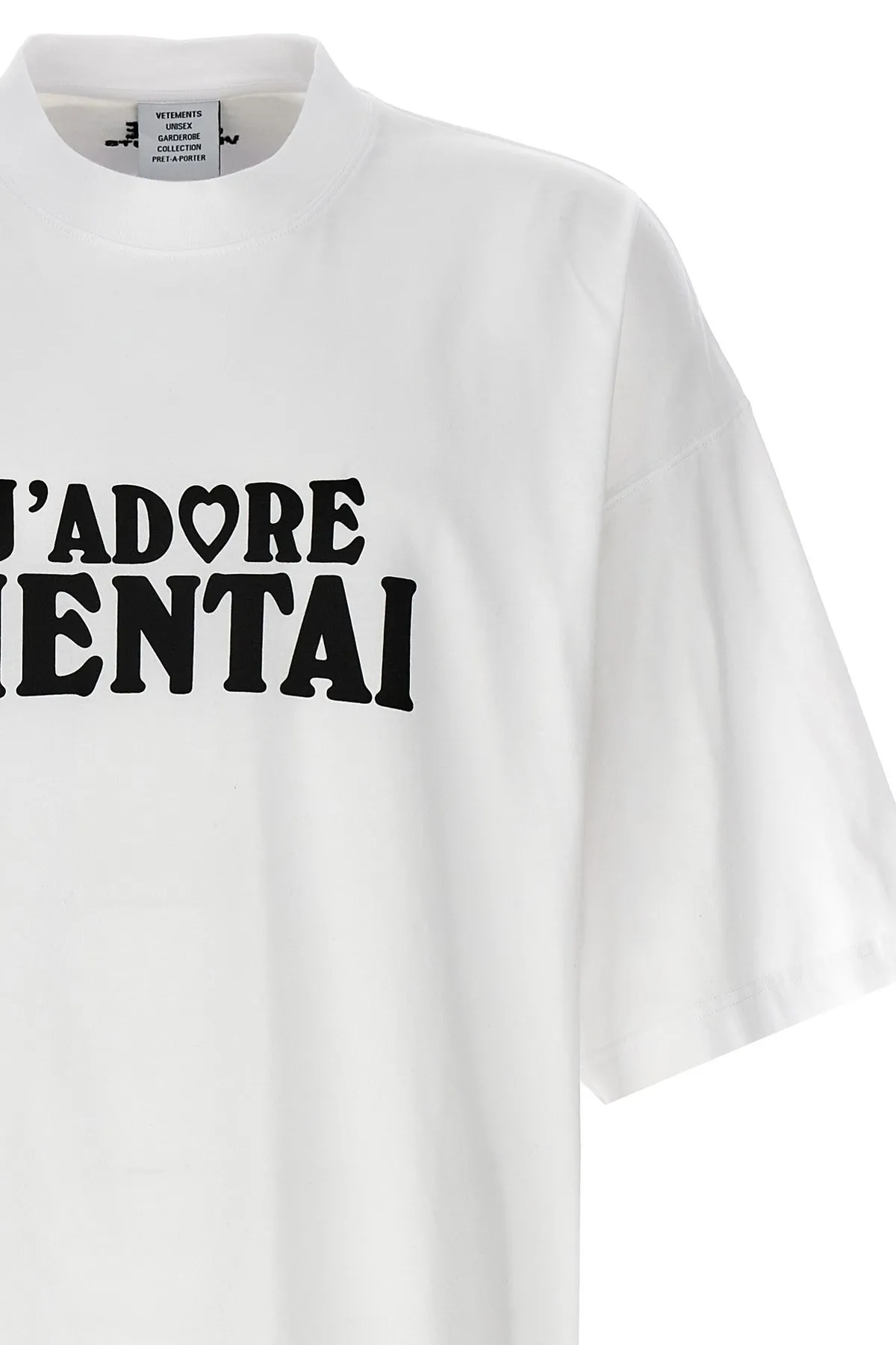 VETEMENTS  |Unisex Street Style Cotton Short Sleeves Oversized Logo