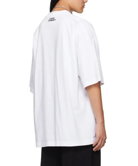 VETEMENTS  |Unisex Street Style Cotton Short Sleeves Oversized Logo