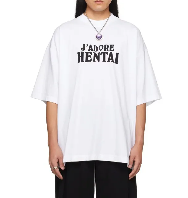 VETEMENTS  |Unisex Street Style Cotton Short Sleeves Oversized Logo