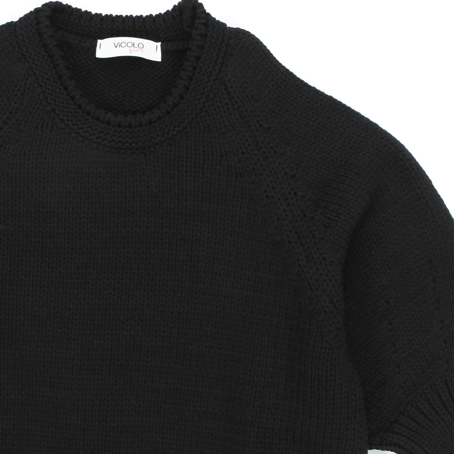 Vicolo Black Sweater For Girls