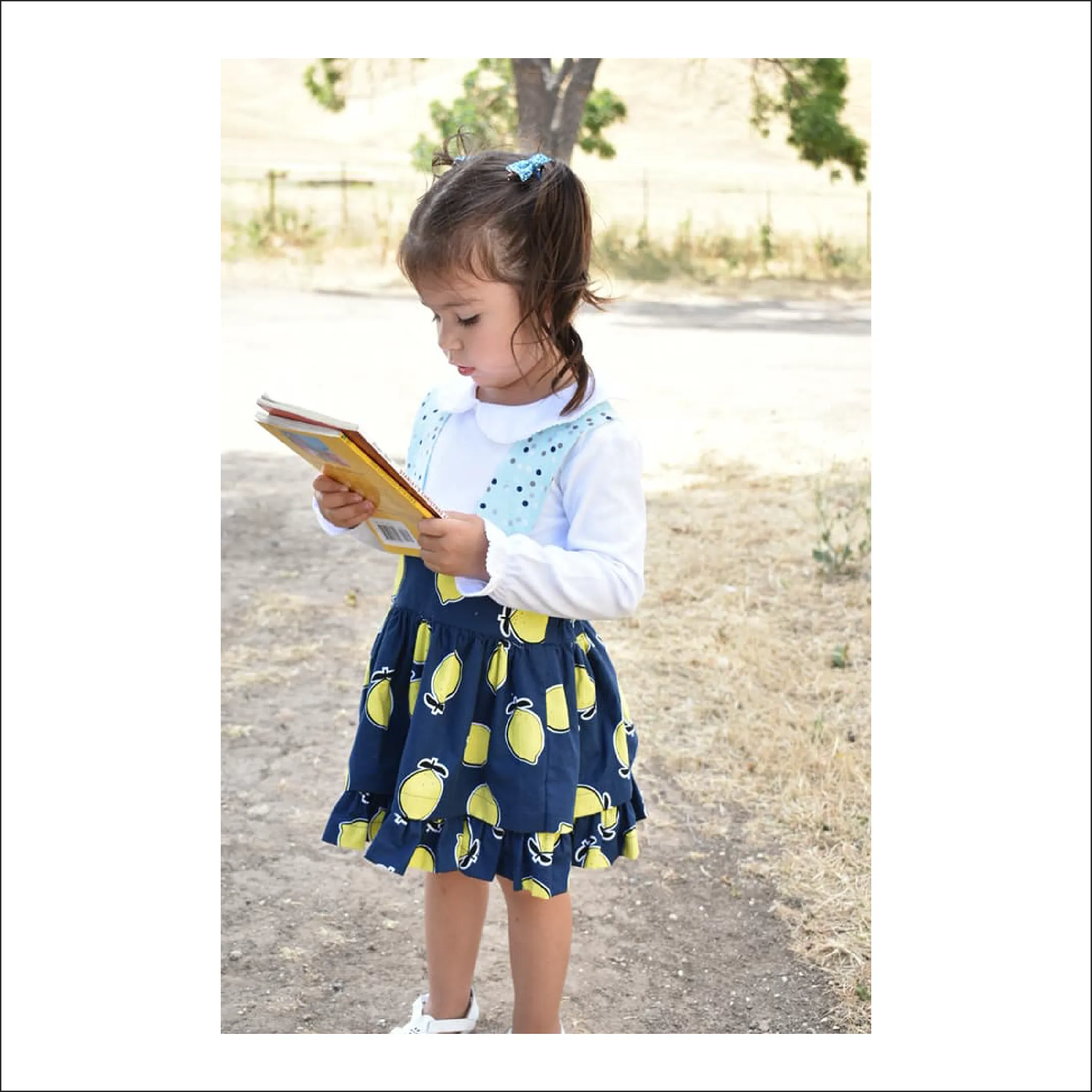 Vintage Lace Jumper Skirt | Child Sizes 12M-14 | Beginner Level Sewing Pattern