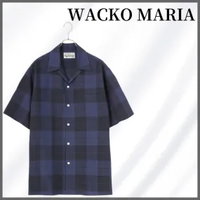 WACKO MARIA  |Tartan Unisex Street Style Long Sleeves Shirts