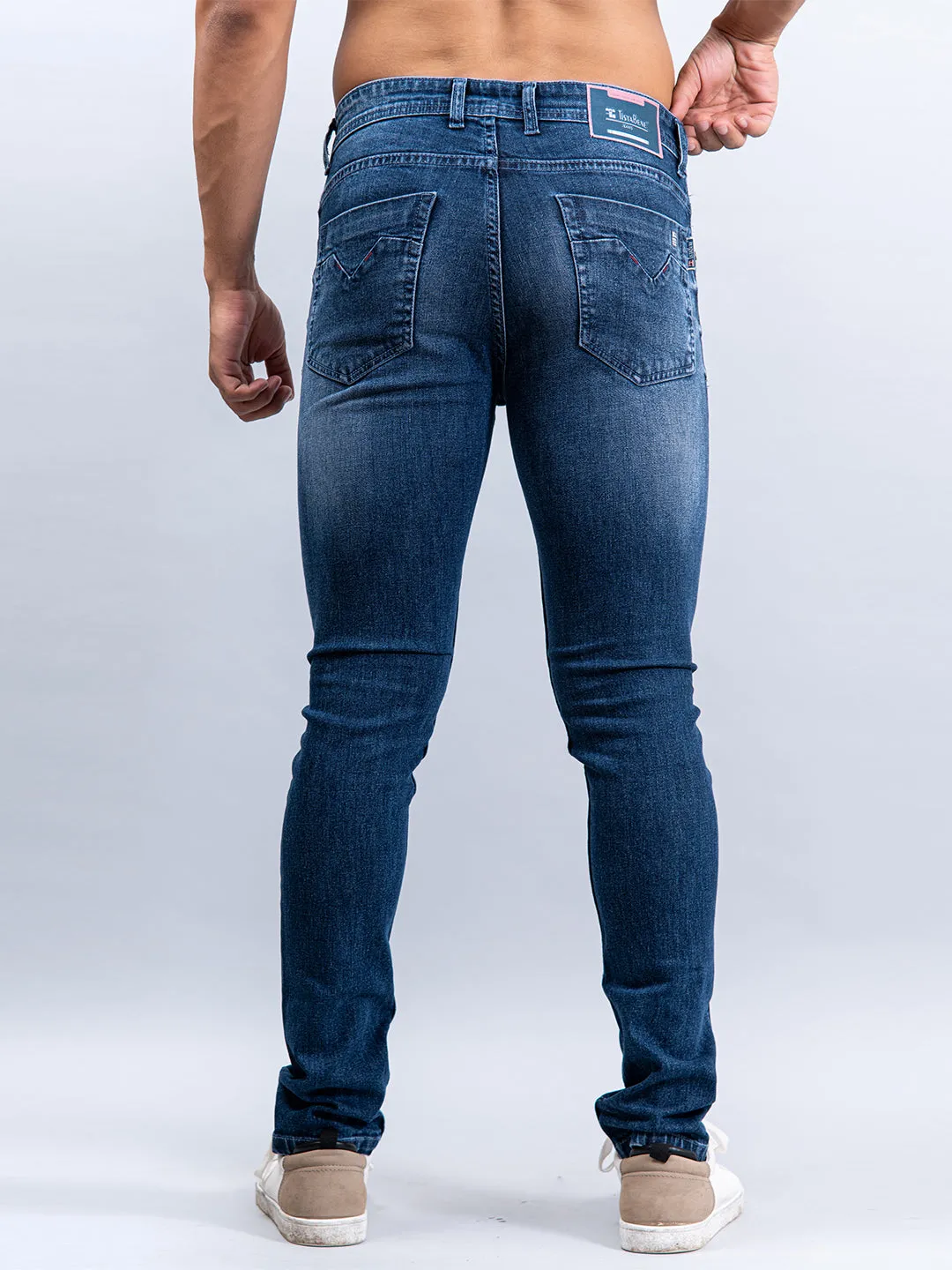 Washed Denim Men's Jeans