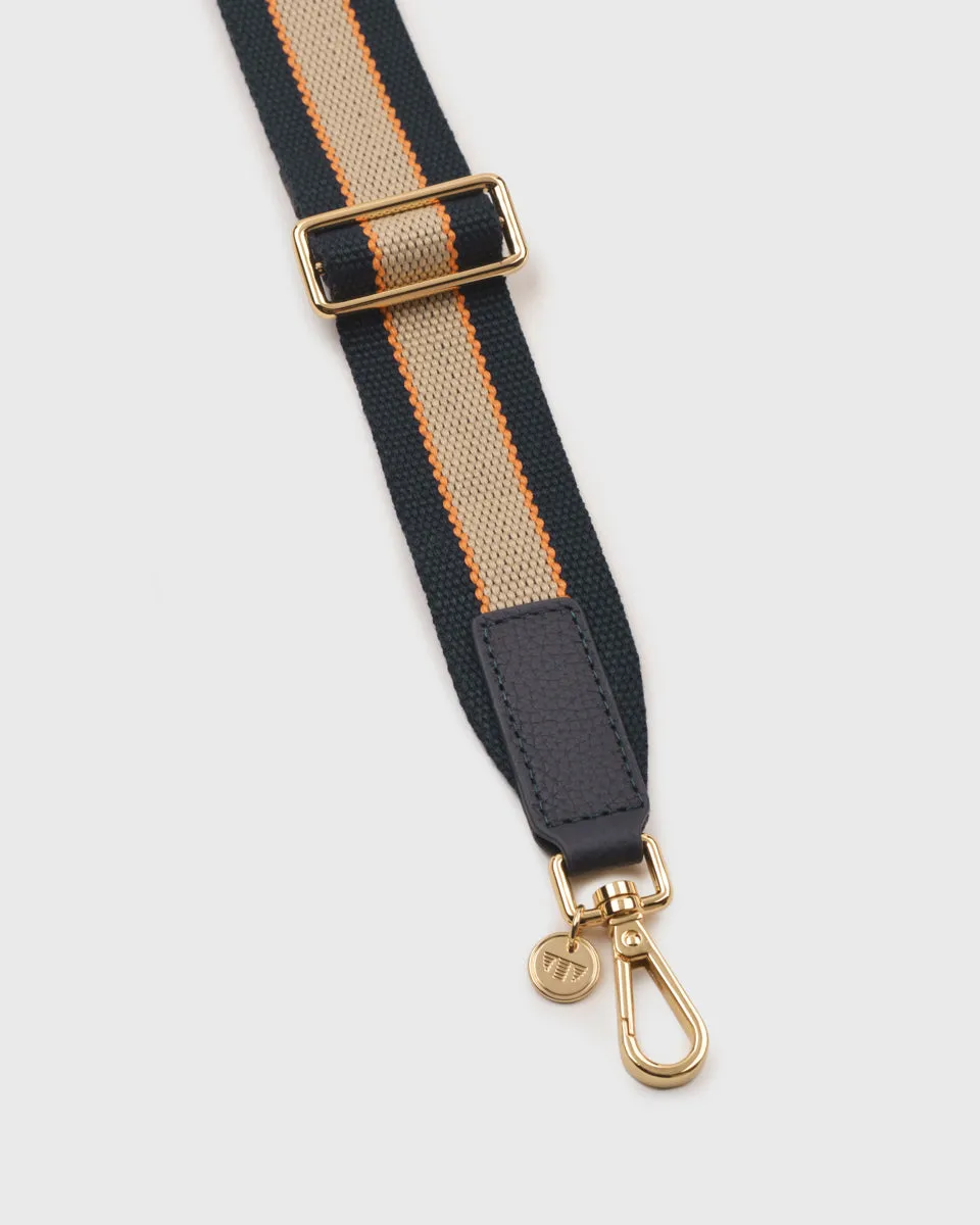 Webbing Bag Strap (Navy/Sand)