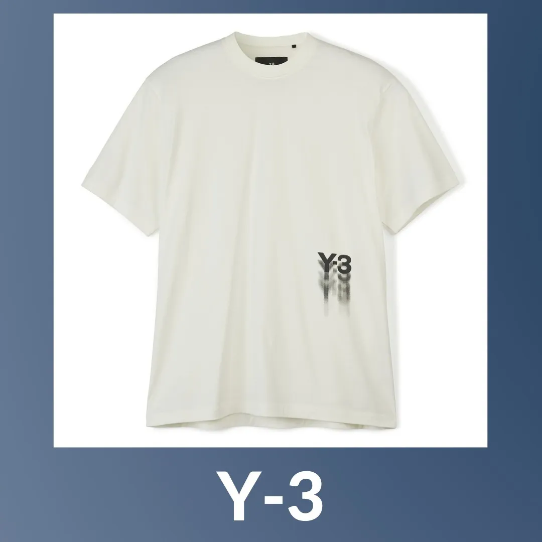 Y-3  |Plain Cotton Short Sleeves Logo Designers T-Shirts