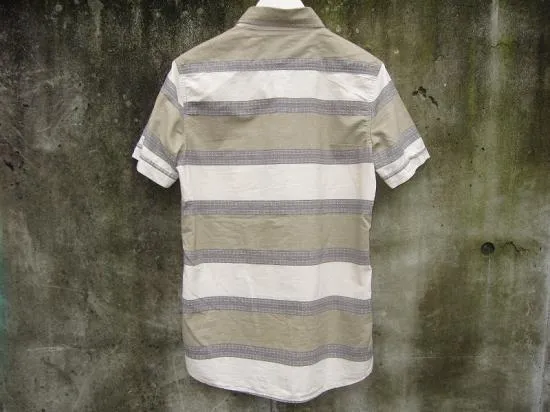 ZANEROBE  |Stripes Cotton Short Sleeves Shirts