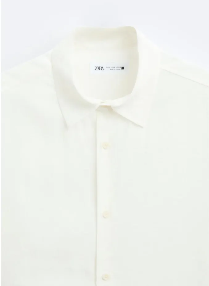 ZARA  |Plain Short Sleeves Shirts