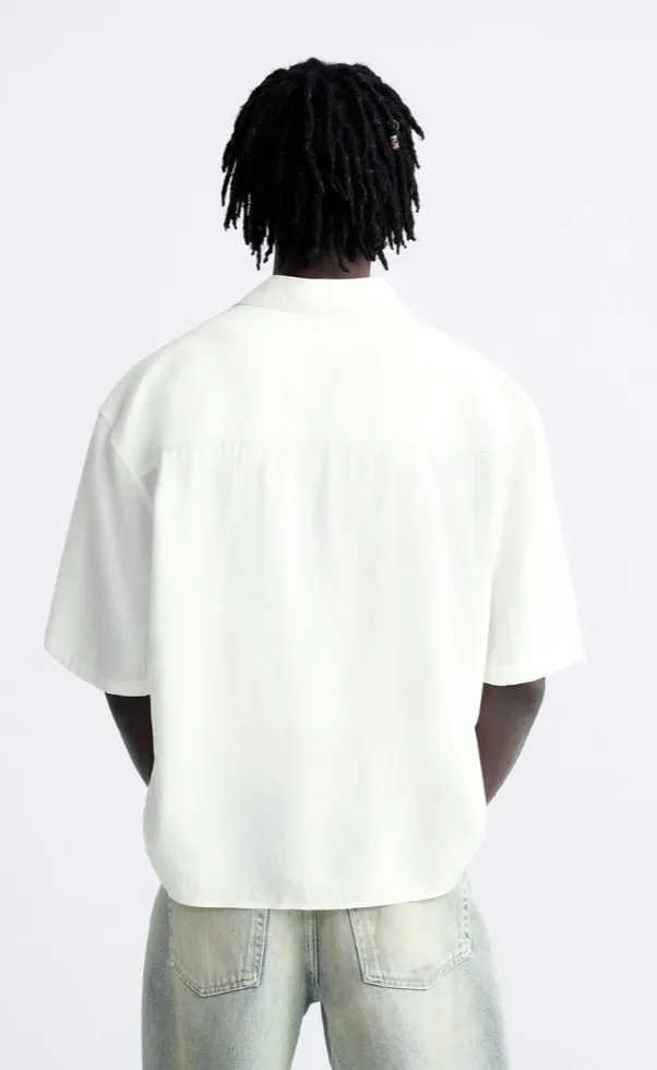 ZARA  |Plain Short Sleeves Shirts