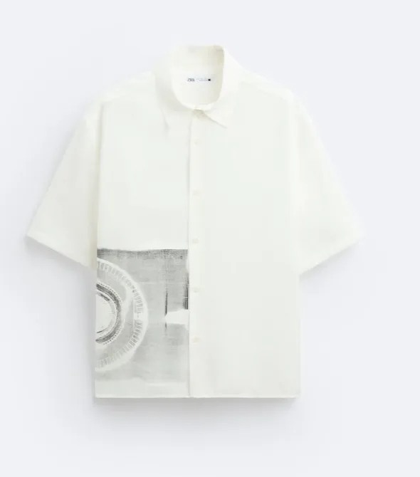 ZARA  |Plain Short Sleeves Shirts