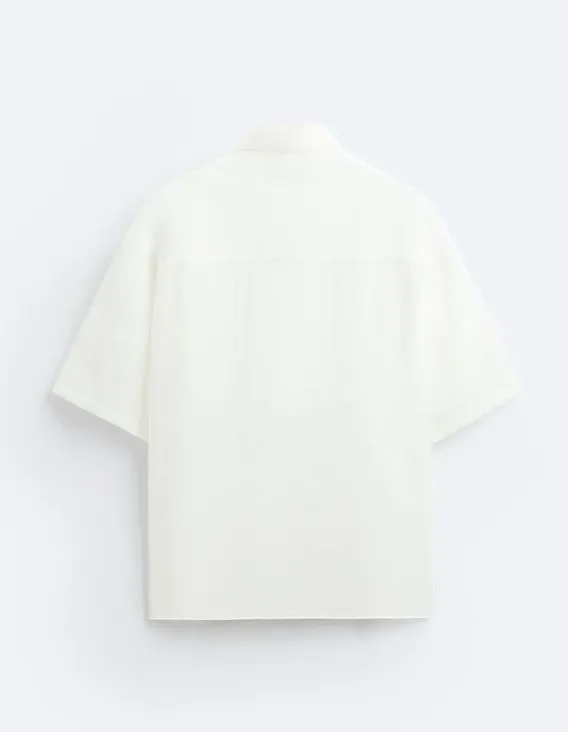 ZARA  |Plain Short Sleeves Shirts