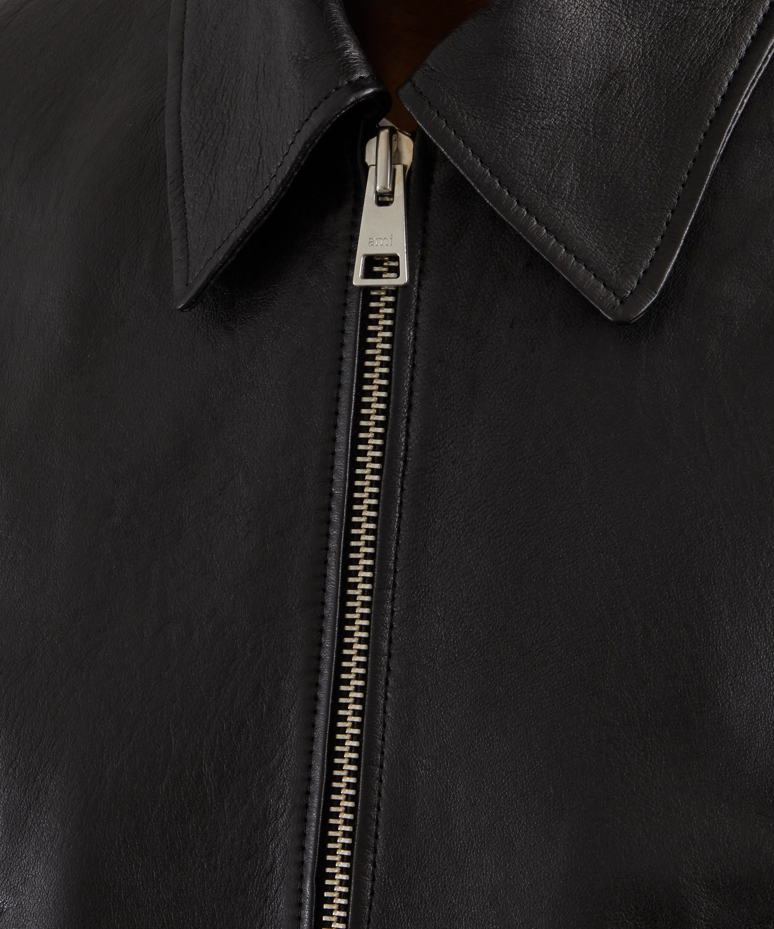 Zipped Leather Jacket