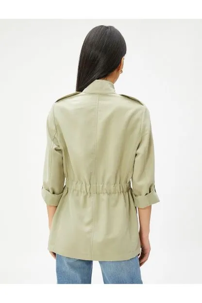 Zipper Trench Coat